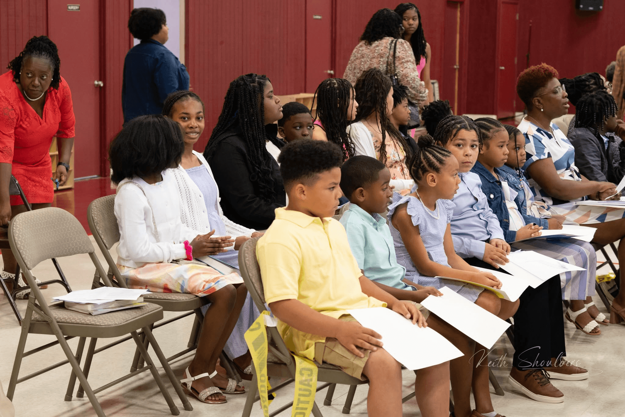 Children and youth gathered at David's Temple